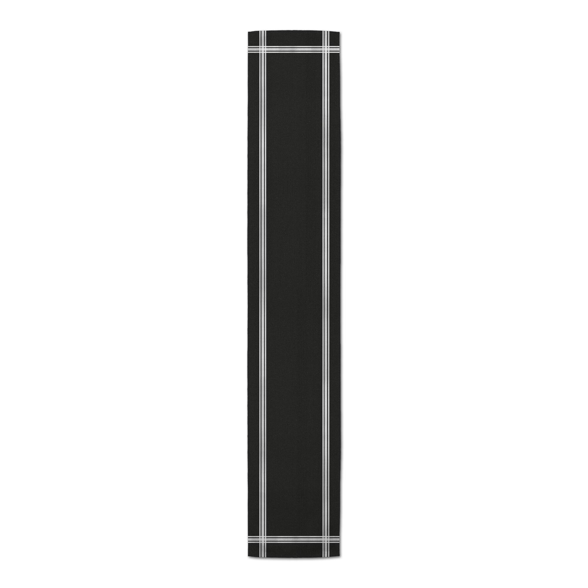 Striped Border Indoor/Outdoor Table Runner